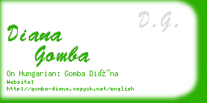 diana gomba business card